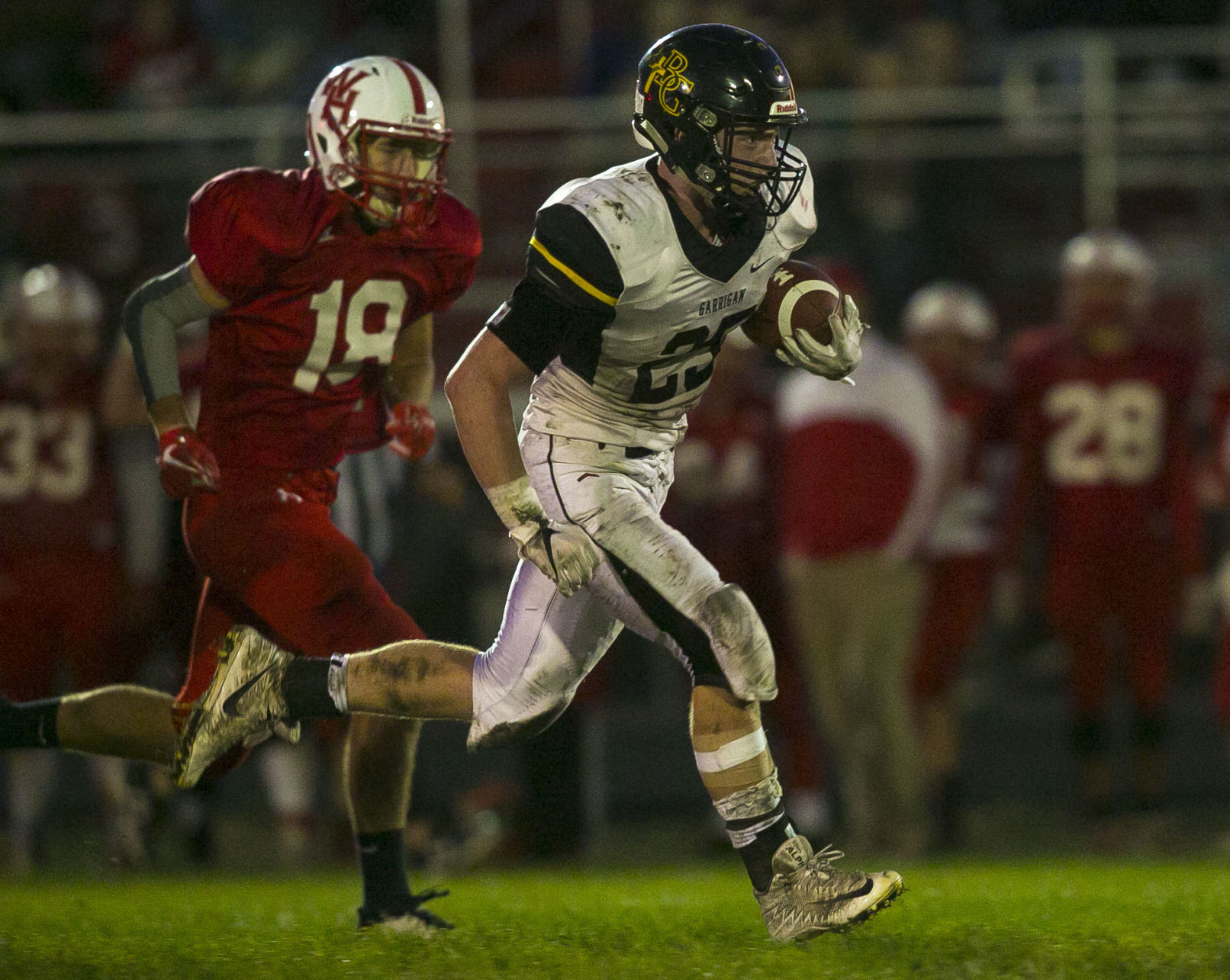 Fball Bishop Garrigan vs. West Hancock 16